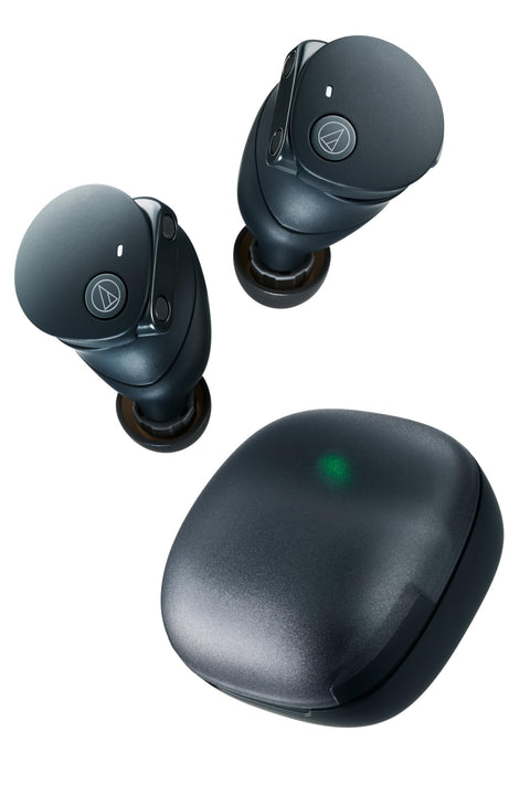 Audio-Technica ATH-CKS50TW2 BK (E) Wireless Earbuds, Bluetooth, Noise Cancelling, Deep Bass, w/ Original Sticker, Magnetic Switch, Up to 65 Hours Playback, IP55 Waterproof, Multipoint Support, Black