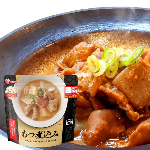 Iris Ohyama Range de Pa Cook Range-Up Stewed Offal, Boil-in-Bag, 4.9 oz (140 g), Side Dish, Microwaveable