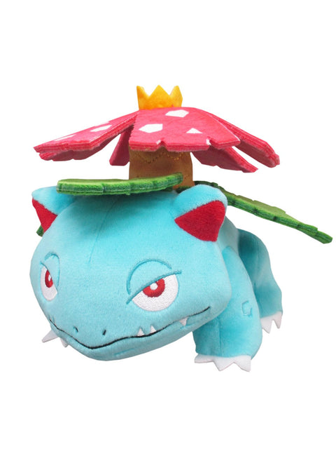 Sanei Boeki PP94 Pokémon All Star Collection Plush Toy, Venusaur, Size S, W 5.7 x D 6.7 x H 5.5 inches (14.5 x 17 x 14 cm)