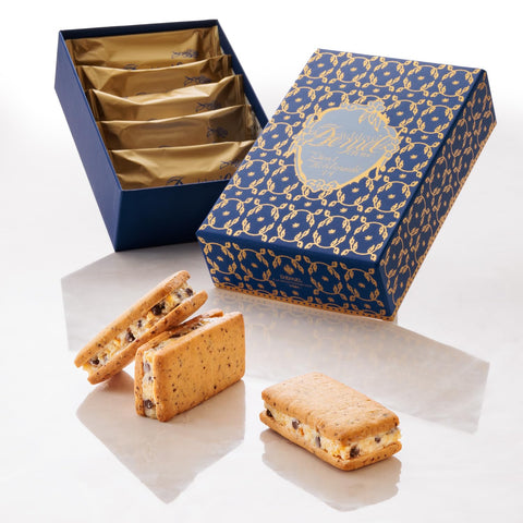 Demel Mother's Day Kex Sandwich, Set of 5, Cookies, Cream Sands, Sweets, Confectionery, Individual Packaging, Assortment, Present, Gift, Confectionery, Folding Confectionery, Vienna