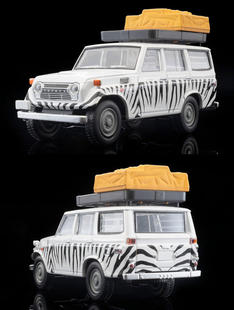 トミーテック (TOMYTEC) 海洋堂×トミカリミテッド ヴィンテージ ジオコレ64#カースナップ28a サファリ1 (トヨタ ランドクルーザー FJ56V型付属) ABS樹脂、PVC製人形・小物 (塗装済、一部組立済) ＋ ダイキャスト製ミニカー セット 330554