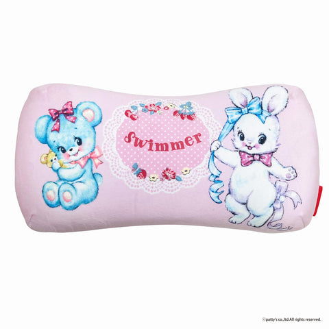 MORIPiLO 4621560 Swimmer Memory Foam Pillow, 6.3 x 13.0 x 3.1 inches (16 x 33 x 8 cm), Lumbar, Backrest, Support, Plush Cushion, Character Goods, Retro Pink, Morishita