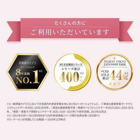 Yarman Facial Beauty Device Photo Plus Shiny Neo Lift YJFM18NAM2 Gold Sticker Included