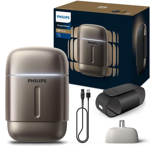 【For the second unit】PHILIPS Electric Shaver 700 Series 【Amazon.co.jp Exclusive】Compact Shaver Electric Facial Hair Shaver for Men (48 blades, rotary type) Ash Gold S791/06