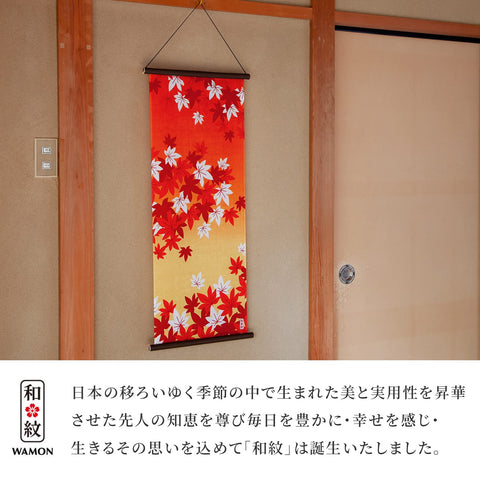 Noren 手巾 (日式花纹 - 小樱) / 日本制造 棉100% 特冈面料 印染 京友禅染 渗透染 日本手巾 日本毛巾 挂毯 挂轴/日本 japanese souvenir 外国人 纪念品 新建 生日 父亲节 敬老日 圣诞节/春 樱花