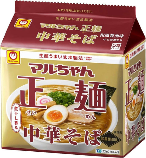 Maruchan Maruchan 正面 5餐包 全部种类拉面套装 (酱油、味增、鲜盐、猪骨、猪骨酱油、日式酱油) 各1袋 共6袋