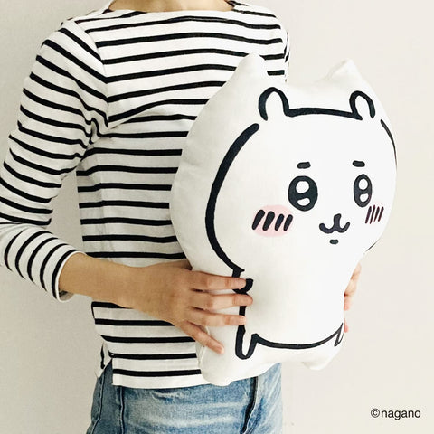 MORIPiLO 4620765 Morishita Body Pillow, Chiikawa, 11.8 x 13.8 inches (30 x 35 cm), Plush, Cushion, Small and Cute Guy, Character Goods, White