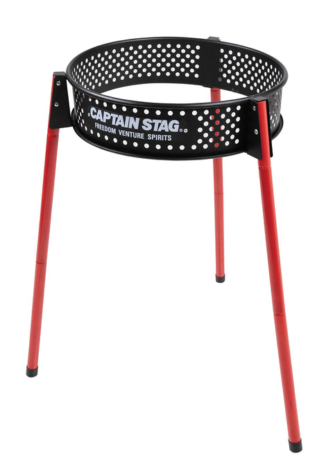 キャプテンスタッグ(CAPTAIN STAG) バーベキューコンロ グリル 焚火台 スモーク対応 フード付き 1台3役 アメリカン イージーグリル typeII 収納バッグ・通気孔付き UG-60 / UG-2024