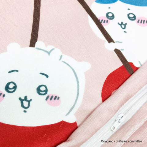 MORIPiLO 4621294 Morishita Chiikawa Cushion Cover, Hachiwale, Rabbit, Pink, 17.7 x 17.7 inches (45 x 45 cm), Sofa, Backpad, Pillow, Character Goods, Small and Cute