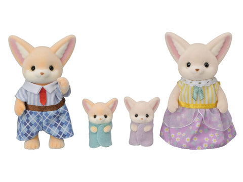 EPOCH Sylvanian Families FS-48 Fennec Fox Family Dolls, Safety Toy Mark Certified, Toy for Ages 3 Years and Up, Dollhouse