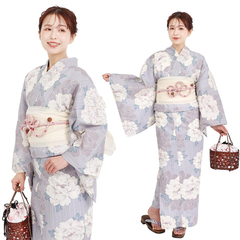 Fuuka Two-Part Separate Yukata, Single Item, For Women, Adult, One Size Fits All