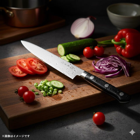 후지토라 페티 나이프, 150mm, 일본산, 코발트 합금 스틸, 양날, 과일 및 채소 껍질 벗기기 및 장식에 적합, 다용도 나이프, 육류 및 생선 요리에도 사용 가능, DP 코발트 합금 스틸, 인터럽트 베이스 포함, FU-802 실버/블랙