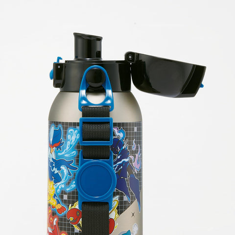 Skater STCH6-A Children's Stainless Steel Water Bottle, Direct Drinking, 20.2 fl oz (600 ml), Lightweight Type, For Boys, Cold Insulation, Sports Bottle, For Kids