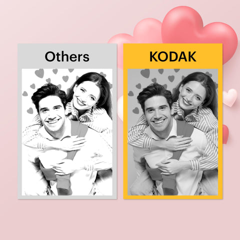 Kodak KODAK 메모 샷 ERA 토이 인스턴트 디지털 카메라, 라벨 프린터 (옐로우, 카메라 본체+롤 1개)