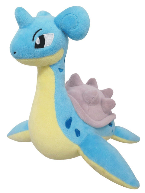 Sanei Boeki PP82 Pokémon All Star Collection Plush Toy, Lapras, Size S, W 7.9 x D 6.7 x H 6.9 in (20 × 17 × 17.5 cm)