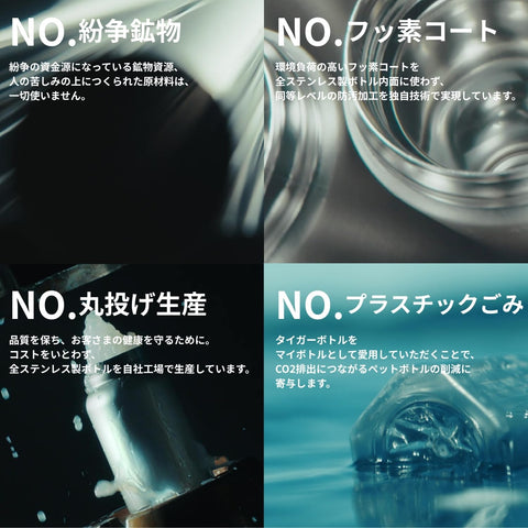 [可用洗碗机清洗/垫圈一体模型] 虎牌 保温杯 500毫升 白热水OK 螺旋式不锈钢保温杯 杯盖和垫圈一体化清洗仅2个 轻松杯盖真空隔热 保温杯 保温保冷 可使用平底杯 鼠尾草绿 MMZ-W050GW