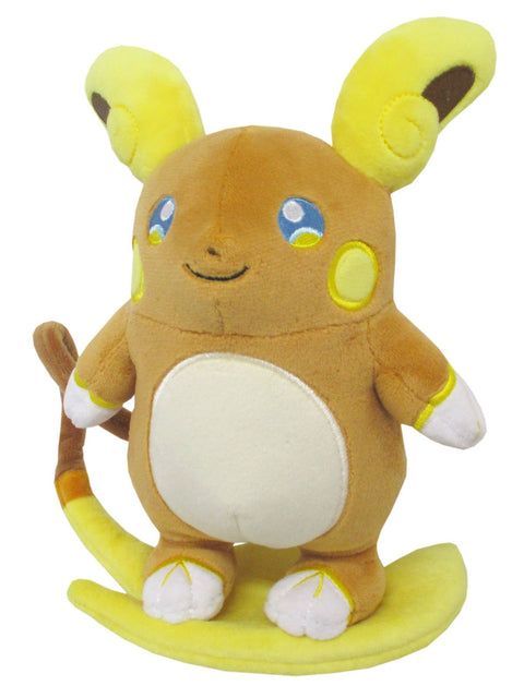 Sanei Boeki Pokémon All Star Collection Plush Toy, Alolan Raichu, Size S, Height 7.9 Inches (20 cm)