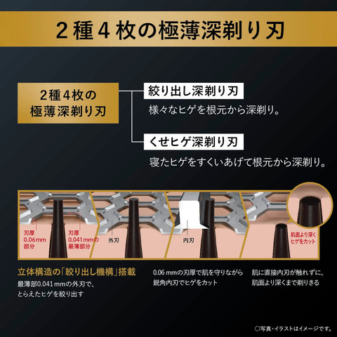 パナソニック ラムダッシュPRO メンズシェーバー 6枚刃 全自動洗浄充電器・セミハードケース付 充電中でも剃れる クラフトブラック ES-LS9Q-K