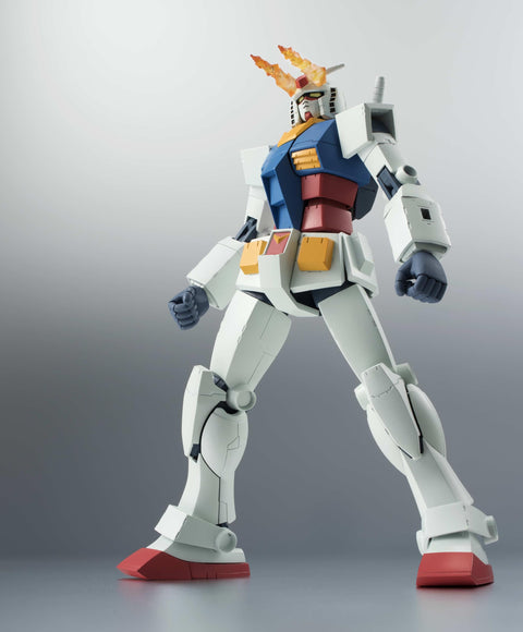 TAMASHII NATIONS Robot Spirits Mobile Suit Gundam RX-78-2 Gundam Version, A.N.I.M.E. (Resale Version), Approx. 4.9 inches (125 mm), PVC & ABS, Painted Action Figure