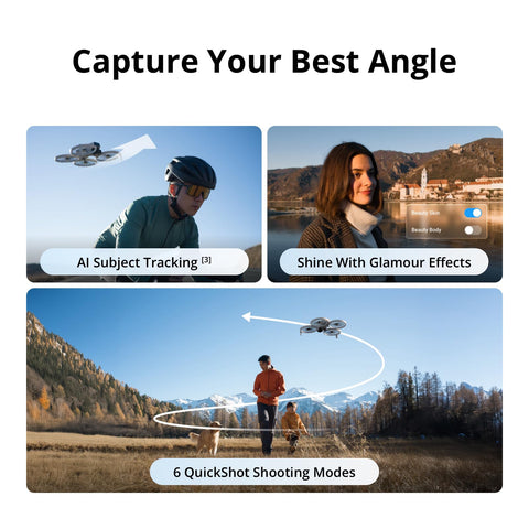 DJI 플립 플라이 모어 콤보 (RC 2 스크린 송신기 포함) 드론 카메라 포함 4K UHD 카메라 드론 (성인용) 팜 테이크오프 오토 리턴 소형 드론 인텔리전트 플라이트 배터리 x 3 총 작동 시간 93분