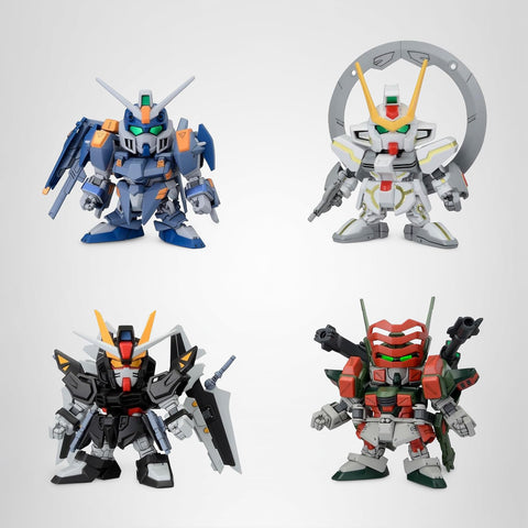 Bandai Spirits SD Gundam BB Warrior Mobile Suit Plastic Model, Gundam SEED C.E.73 STARGAZER C.E.73 -STARGAZER Set, Color-coded