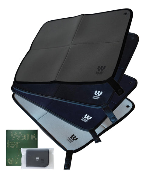 Wander Forest Sauna Mat, Wetsuit Material, Ultra-thin, Foldable, Sauna Goods, Compact, Men's, Women's, Washable, Sauna Hat, Pool Mat, Butt Mat, 1 Piece, Lightweight, Waterproof, Storage Bag Included