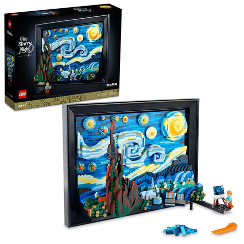 レゴ LEGO アイデア ゴッホ 「星月夜」 2316ピース おもちゃ 玩具 誕生日 お歳暮 プレゼント ブロック 母の日 父の日 男性 女性 油絵 絵画 芸術模型 アート コレクション インテリア オシャレ 21333
