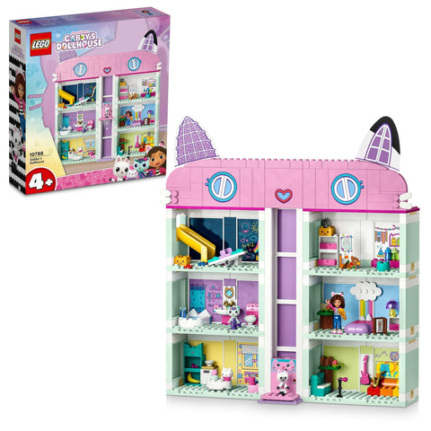 LEGO 樂高 Gabby娃娃屋 Gabby娃娃屋 玩具 禮物 生日 積木 益智 聖誕節 男孩 女孩 兒童 4歲 5歲 6歲 扮演遊戲過家家家 人偶 10788