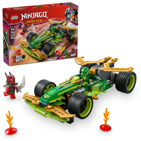 LEGO 71828 Ninjago Lloyd's Pull Back Race Car, Toy, Birthday, Present, Blocks, Boys, Girls, Children, 7, 8, 9 Years, Elementary School Students, Vehicles, Mini Car, Competition Robot