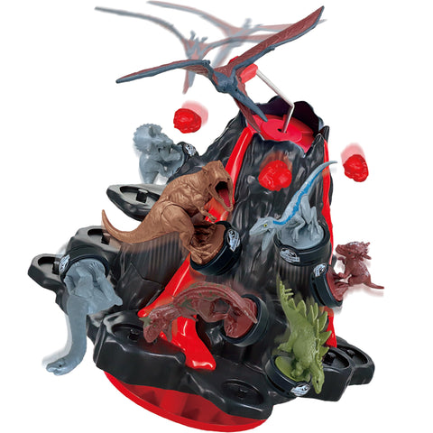 EPOCH Jurassic World Big Eruption! Flying Volcano Game, ST Mark Certified, For Ages 4 and Up, Dinosaur Toy, Game, Number of Players: 2–4 People EPOCH