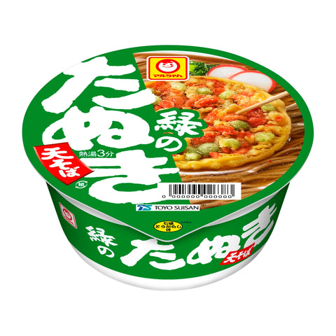 Maru-chan Green Tansuki Tensoba Soba (3.5 oz (101 g) x 12 Packs/Case Sold Sold), Cup Noodles, Soba, Kanto Style Soup, Cup Soba, Box Buy, Toyo Suisan, Red Fox Series