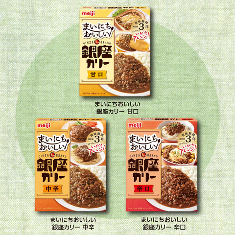明治 每日美味银座咖喱 辣口 170克×5个
