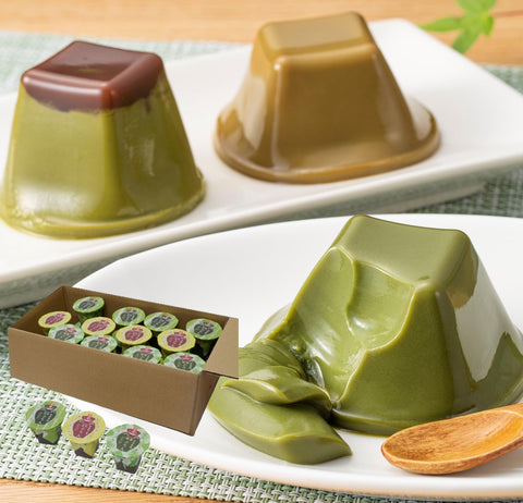 Kiyoizumi Respect for the Aged Day, Matcha Pudding, Hojicha Pudding Set, 4.3 oz (110 g) x 24 Pieces, Large Capacity, Uji Matcha Pudding, Uji Gold Specialty Pudding, Soy Milk, Dessert, Individual