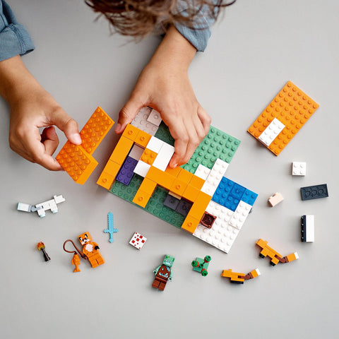 レゴ(LEGO) マインクラフト キツネ小屋 おもちゃ 玩具 誕生日 プレゼント ブロック 男の子 女の子 子供 8歳 9歳 10歳 小学生 マイクラ Minecraft グッズ 動物 生き物 21178