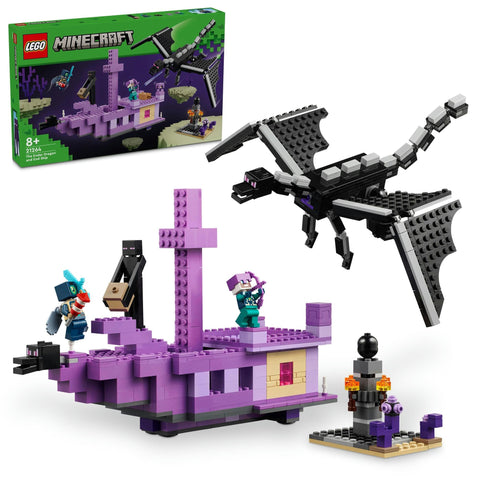レゴ(LEGO) マインクラフト エンダー ドラゴンとエンドシップ おもちゃ 玩具 誕生日 プレゼント ブロック 男の子 女の子 子供 8歳 9歳 10歳 小学生 マイクラ Minecraft グッズ ゲーム 21264