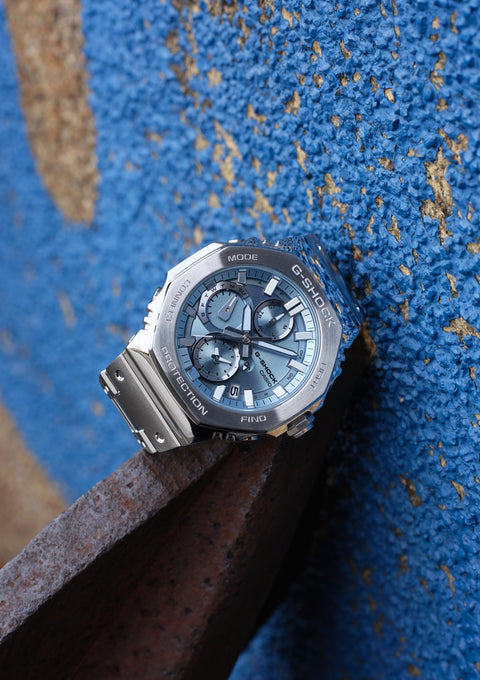 G-Shock Full Metal Chronograph GMC-B2100D, blue (light), Bracelet Type