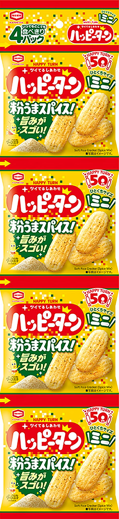 龜田製菓 Happy Turn 迷你香料4 串 52公克×10