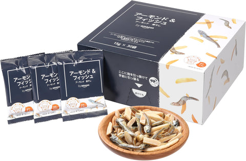 by Amazon Small Fish Almond 15g x 30 bags individually wrapped (Happy Belly)