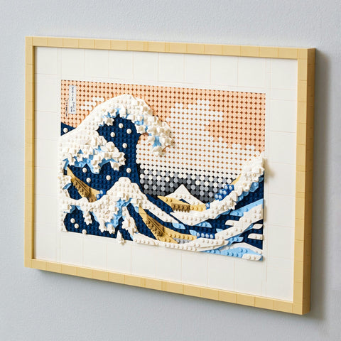 LEGO 樂高 (LEGO) 藝術 玩具 葛飾北齋 富嶽三十六景 神奈川衝浪裡 藝術板 室內裝飾 時尚 成人 男孩 女孩 北齋 繪畫 兒童 生日 禮物 樂高積木塊 31208 18歲~