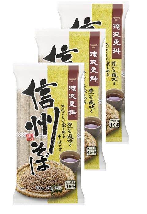 타키자와 사라시나 신슈 소바 600g x 3
