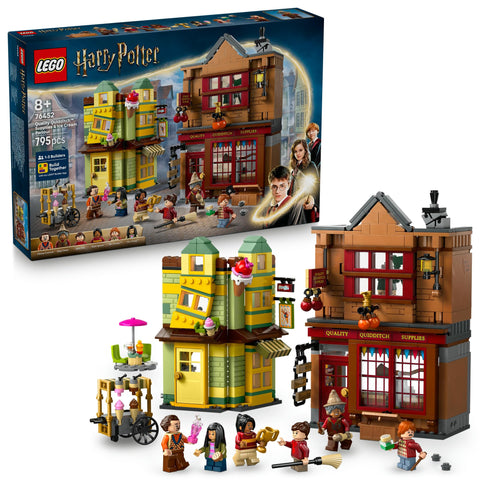 LEGO 樂高 哈利波特 高級酷迪奇用具店&花盆・四分之一・冰淇淋・客廳玩具 生日 禮物 積木 男孩 女孩 兒童 8歲 9歲 10歲 小學生 哈利波特 商品 遊戲 母親 76452