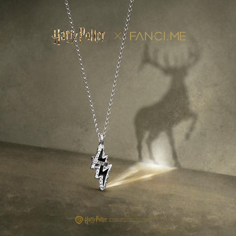 x Harry Potter Official Collaboration Patronus Mark Mens Necklace Bracelet Thermochromic Design Men Silver Bare Metal Harry Potter Halloween Christmas Gift