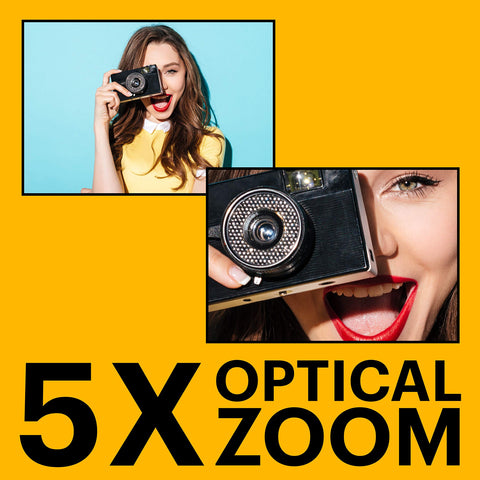 코닥 픽스프로 프렌들리 줌 FZ55-BK 16MP 디지털 카메라 옵티컬 줌 5x 28mm 와이드 앵글 2.7" LCD 스크린 (블랙)