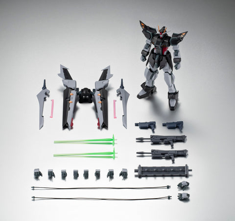 BANDAI SPIRITS ROBOT Spirits Mobile Suit Gundam SEED C.E.73 -STARGAZER- GAT-X105E + AQM/E-X09S Strike Noir Gundam Version A.N.I.M.E. Approx. 4.9 inches (125 mm), PVC & ABS Pre-painted Action Figure