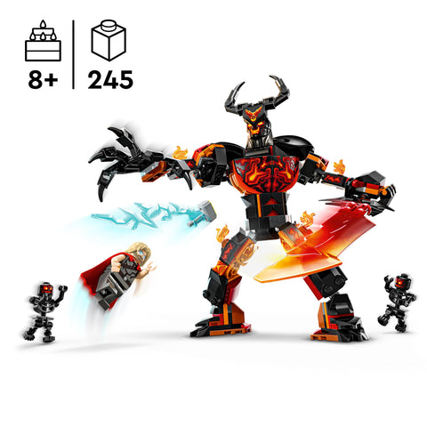 LEGO 76289 Super Heroes Thor and Thor and Sult Decisive Battle Toy, Present, Blocks, Boys, Girls, Children, 7, 8, 9, 10, Elementary School Students, Educational, Marvel Avengers