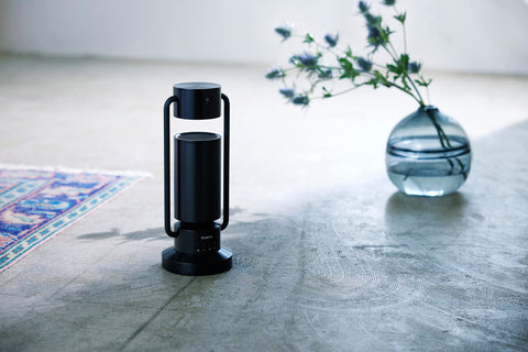 Canon Albos albos Light & Speaker, ML-A (Black) Spotlight Type Aluminum Speaker, Bluetooth Compatible, 360° Omnidirectional Sound, Shaved Aluminum, Smooth Movement, High Output LED