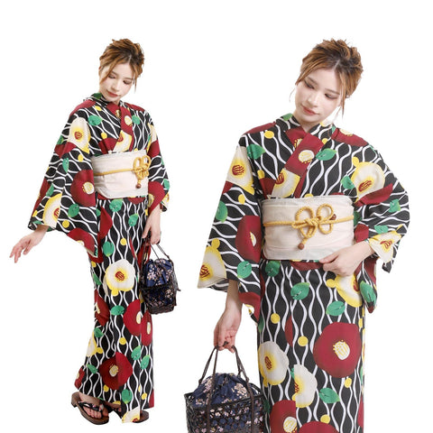 Fuuka Women's Yukata Set, 2 Pieces, Adult, One Size Fits All