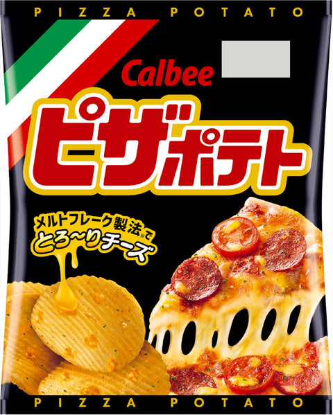 Calbee Pizza Potato, 2.1 oz (60 g) x 12 Bags, Snacks, Snacks