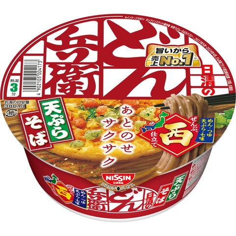 돈베이 덴푸라 소바 (웨스트) 닛신 푸드 컵라면 100g x 12개