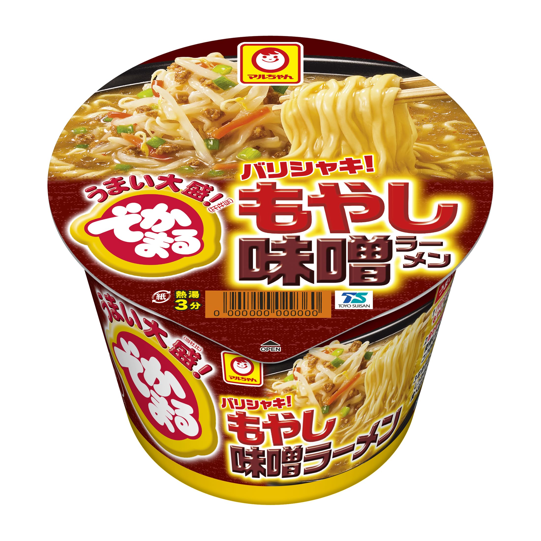 マルちゃん でかまる バリシャキ! もやし味噌ラーメン 161g×12個